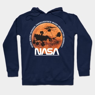 Mars 2020 Mission Perseverance Rover  and Helicopter Ingenuity Hoodie